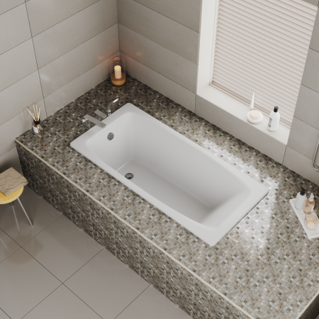 Ванна чугунная Delice Repos 1700х700, без ручек